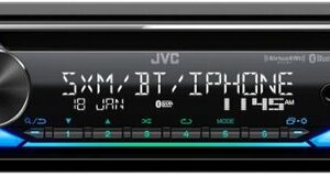 JVC - Bluetooth CD Receiver with Alexa Built-In and USB Rapid Charge, Satellite Rado Ready - Black