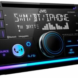 JVC - Bluetooth CD/DM Receiver with Voice Assistant Built in and Satellite Radio Ready - Black