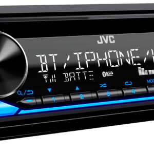 JVC - Bluetooth CD Receiver with Alexa Built-In and USB Rapid Charge, Detachable Faceplate - Black