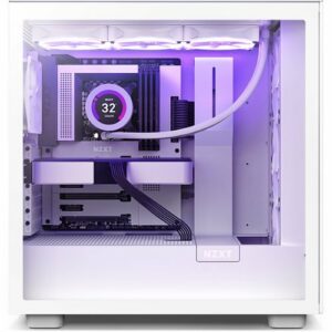 NZXT - H7 Flow ATX Mid-Tower Case - White