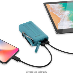 myCharge - Adventure H2O 6700mAh Portable Charger for Most USB enabled Devices - Blue