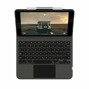 UAG - Rugged Keyboard Folio for Apple 10.2-Inch iPad (9th/8th/7th Generations) with Trackpad and Bumper Case - Black