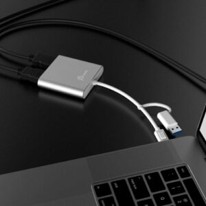 j5create - USB-C to Dual HDMI Multi-Monitor Adapter - Silver