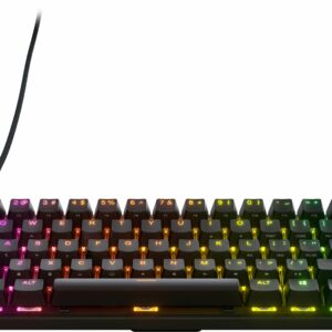 SteelSeries - Apex Pro Mini 60% Wired Mechanical OmniPoint 2.0 Adjustable Actuation Switch Gaming Keyboard with RGB Backlighting - Black