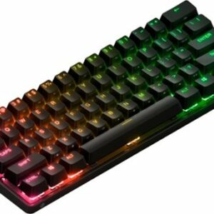 SteelSeries - Apex Pro Mini 60% Wireless Mechanical OmniPoint 2.0 Adjustable Actuation Switch Gaming Keyboard with RGB Backlighting - Black