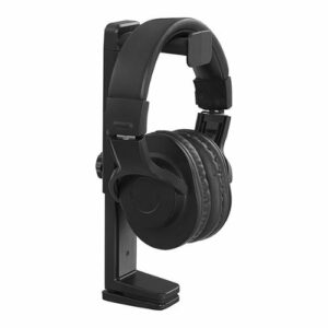 Best Buy essentials™ - Universal Headset Stand with Hanger - Black