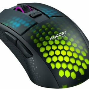 ROCCAT - Burst Pro Air Lightweight Wireless Optical Gaming Ambidextrous Mouse with AIMO Lighting - Black