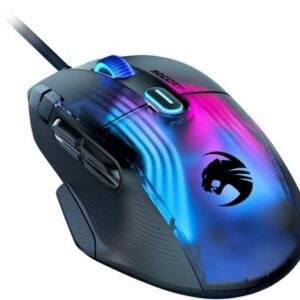 ROCCAT - Kone XP Wired Optical Gaming Ambidextrous Mouse with multi-button design & AIMO RGB lighting - Black