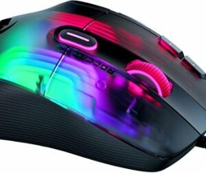 ROCCAT - Kone XP Wired Optical Gaming Ambidextrous Mouse with multi-button design & AIMO RGB lighting - Black