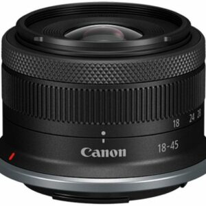 Canon - RF-S18-45mm F4.5-6.3 IS STM Standard Zoom Lens for EOS R-Series Cameras - Black