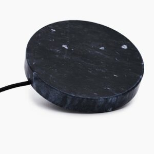 Einova - Eggtronic Stone 10W Wireless Charging Pad for Qi-enabled Devices - Black Marble