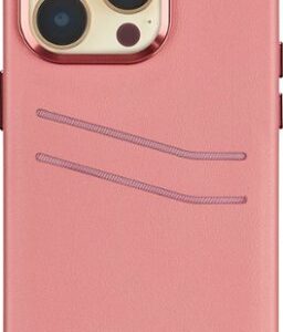 Insignia™ - Leather Wallet Case for iPhone 14 Pro Max - Pink