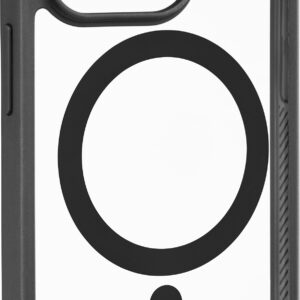 Insignia™ - Hard-Shell Case with MagSafe for iPhone 14 Pro - Clear/Black