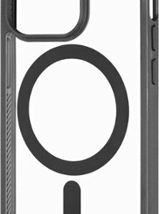 Insignia™ - Hard-Shell Case with MagSafe for iPhone 14 Pro - Clear/Black