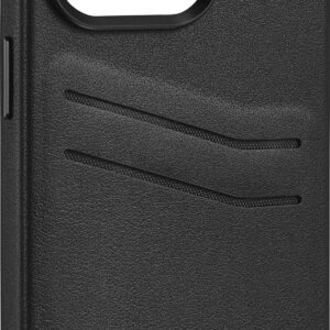 Insignia™ - Leather Wallet Case for iPhone 14 Pro - Black