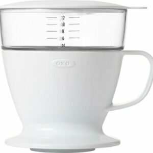 OXO - Brew Pour Over Coffee Maker with Water Tank - White