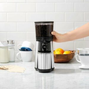 OXO - Brew Time Based Conical Burr Coffee Grinder - Stainless Steel