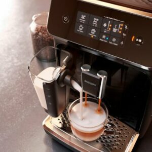 Philips 2200 Series Fully Automatic Espresso Machine with LatteGo - Black