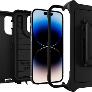 OtterBox - Defender Series Pro Hard Shell for Apple iPhone 14 Pro - Black