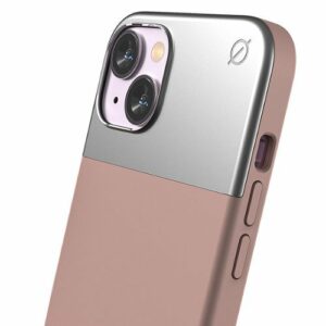 Atom Studios - Split Silicone Phone Case with MagSafe for Apple iPhone 14 - Pink Clay