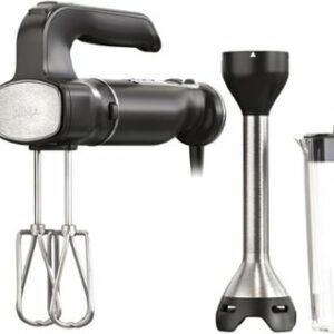 Ninja - Foodi Power Mixer System 5-Speed Hand Blender and Hand Mixer Combo with 3-Cup Blending Vessel - Black