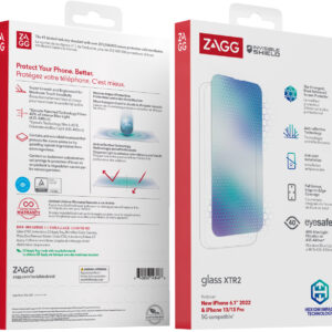 ZAGG - InvisibleShield Glass XTR2 Screen Protector for Apple iPhone 14 Pro