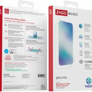 ZAGG - InvisibleShield Glass XTR2 Screen Protector for Apple iPhone 14 Pro