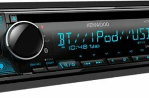 Kenwood - Bluetooth CD/Digital Media (DM) Receiver and Satellite Radio-Ready with Detachable Faceplate - Black