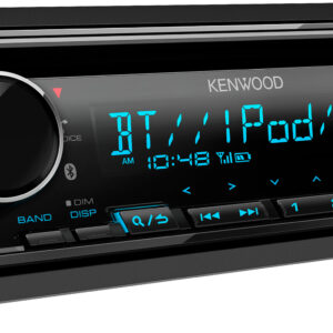 Kenwood - Bluetooth CD/Digital Media (DM) Receiver and Satellite Radio-Ready with Detachable Faceplate - Black