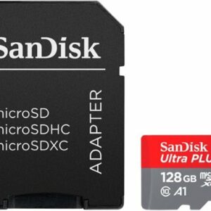 SanDisk - Ultra PLUS 128GB microSDXC UHS-I Memory Card