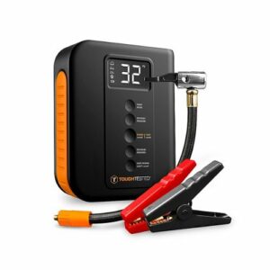 ToughTested - Phoenix Jump Starter With Powerbank, Tire Inflator and Emergency Roadside Light - Black