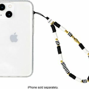 MOXYO - Beaded Phone Charm strap - Black & White