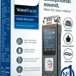 Philips - VoiceTracer DVT7110 Audio with Video Recorder - Silver