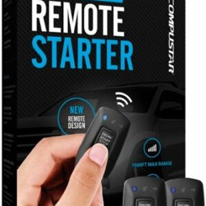 Compustar - 1-Way Remote Start System - Installation Included - Black