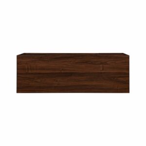 Walker Edison - Contemporary Extendable Fluted-Door TV Stand for Most TVs up to 55” - Dark Walnut/Gold