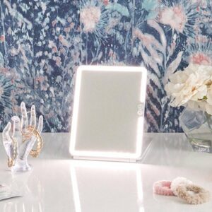 Glo-Tech - Slim Travel LED Mirror - White