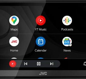 JVC - 6.8" Android Auto and Apple CarPlay Bluetooth Digital Media Receiver - Black