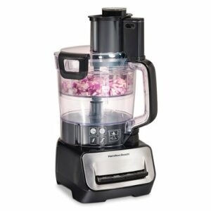 Hamilton Beach - Stack and Snap 14 Cup Duo Food Processor - BLACK