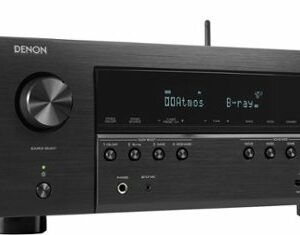 Denon - AVR-S970H 90W 7 Ch Bluetooth Capable HDR Compatible with HEOS and Dolby Atmos 8K Ultra HD AV Home Theater Receiver - Black