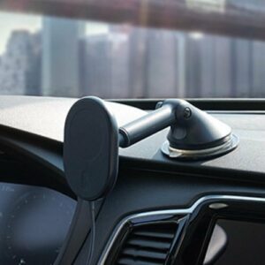 iOttie - Velox MagSafe Compatible Magnetic Wireless Charging Dash & Windshield Mount - Dark Blue