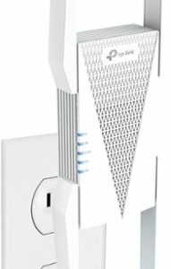 TP-Link - AXE5400 Tri-Band Mesh Wi-Fi 6E Range Extender - White