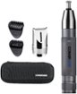 Conair - ConairMan Close Trim Precison Nose/Ear/Eyebrow Rechargeable Trimmer - Silver