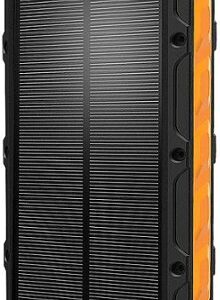 ToughTested - ROC 10,000 mAh Portable Charger for Most Qi- and USB-Enabled Devices - Black/Orange