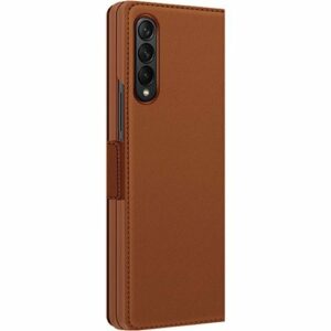 SaharaCase - Folio Wallet Case for Samsung Galaxy Z Fold4 - Brown