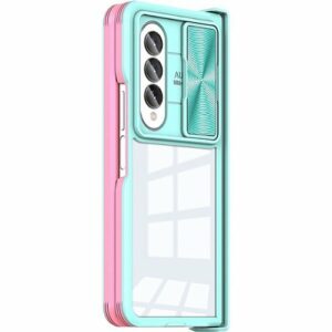 SaharaCase - Full Body Case for Samsung Samsung Galaxy Z Fold4 - Pink/Teal