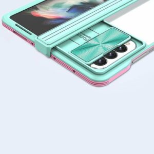 SaharaCase - Full Body Case for Samsung Samsung Galaxy Z Fold4 - Pink/Teal