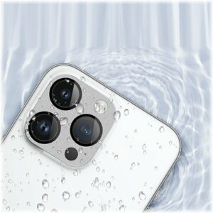 SaharaCase - ZeroDamage Camera Lens Protector for Apple iPhone 14 Pro and iPhone 14 Pro Max (2-Pack) - Silver