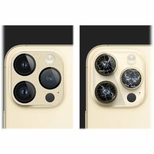 SaharaCase - ZeroDamage Camera Lens Protector for Apple iPhone 14 Pro and iPhone 14 Pro Max (2-Pack) - Gold