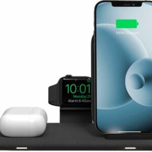 mophie - Wireless Charging Stand+ 3-In-1 - Black