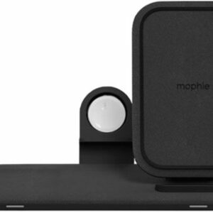 mophie - Wireless Charging Stand+ 3-In-1 - Black